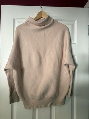 Bluivy Blush Ribbed Mock Neck Sweater